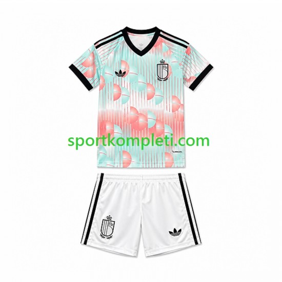 Belgija Djeca Gostujući Nogometni Dres World Cup 2026 Kratki Rukavi