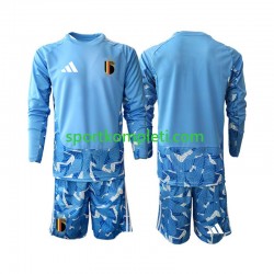 Belgija Vratar Djeca Domaći Nogometni Dres World Cup 2026 Dugi Rukavi