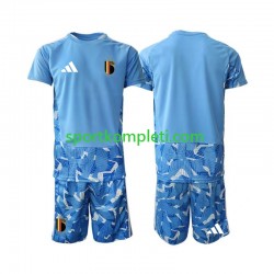 Belgija Vratar Djeca Domaći Nogometni Dres World Cup 2026 Kratki Rukavi