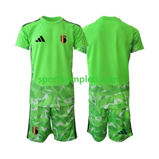 Belgija Vratar Djeca Treći Nogometni Dres World Cup 2026 Kratki Rukavi