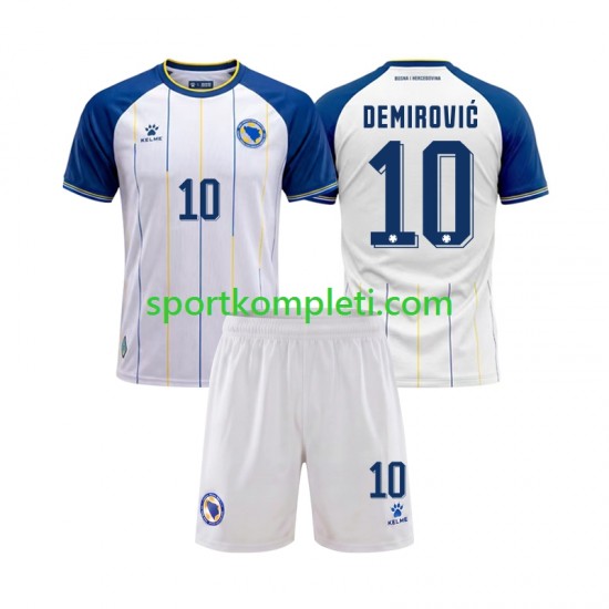 Bosna i Hercegovina Djeca Gostujući Nogometni Dres Ermedin Demirovic 10 World Cup 2026 Kratki Rukavi