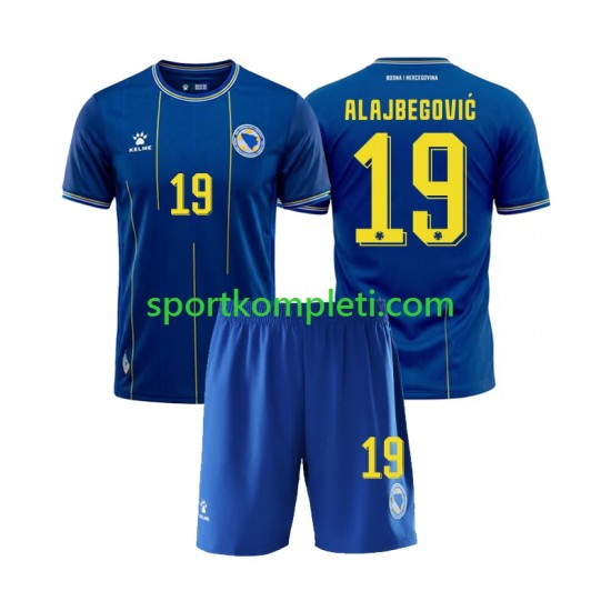 Bosna i Hercegovina Djeca Domaći Nogometni Dres Kerim Alajbegovic 19 World Cup 2026 Kratki Rukavi