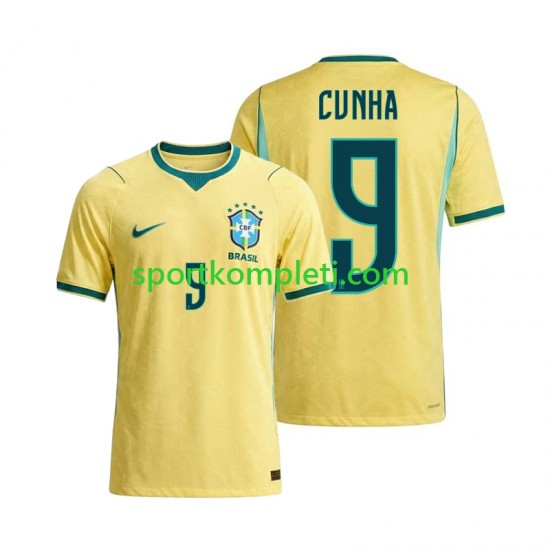 Brazil Muškarci Domaći Nogometni Dres Matheus Cunha 9 World Cup 2026 Kratki Rukavi