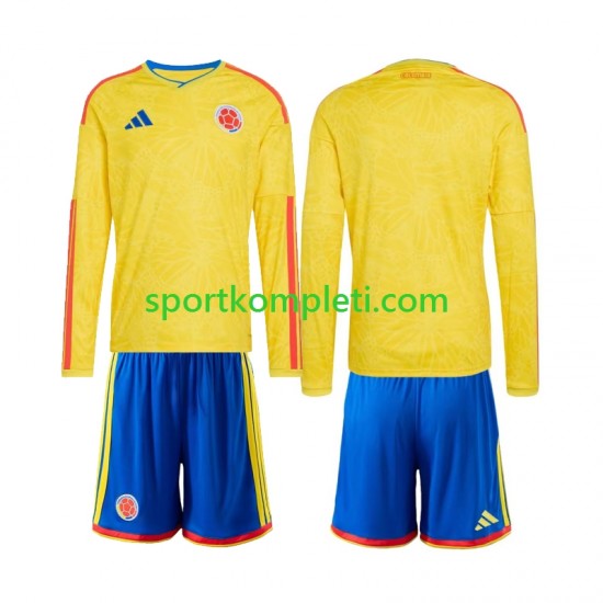 Kolumbija Djeca Domaći Nogometni Dres World Cup 2026 Dugi Rukavi