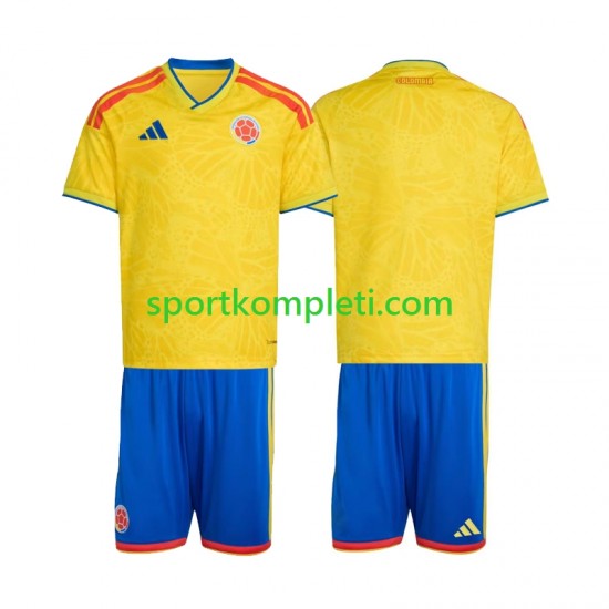 Kolumbija Djeca Domaći Nogometni Dres World Cup 2026 Kratki Rukavi