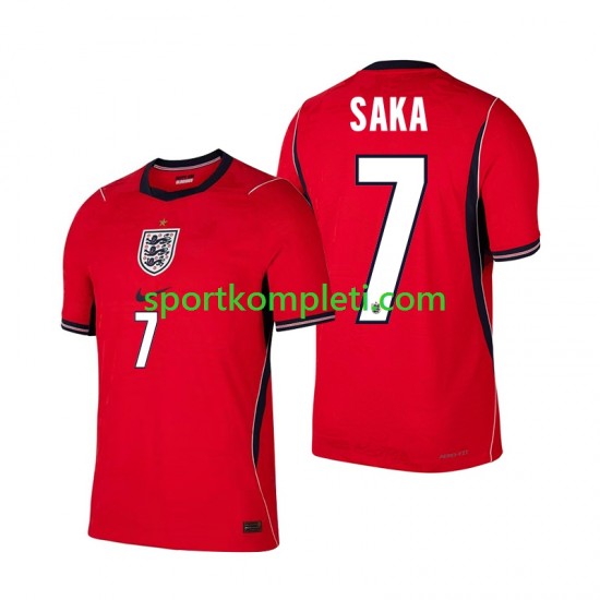 Engleska Muškarci Gostujući Nogometni Dres Bukayo Saka 7 World Cup 2026 Kratki Rukavi
