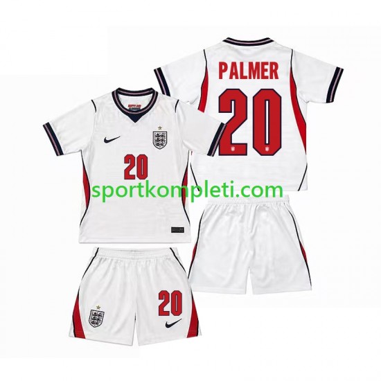 Engleska Djeca Domaći Nogometni Dres Cole Palmer 20 World Cup 2026 Kratki Rukavi