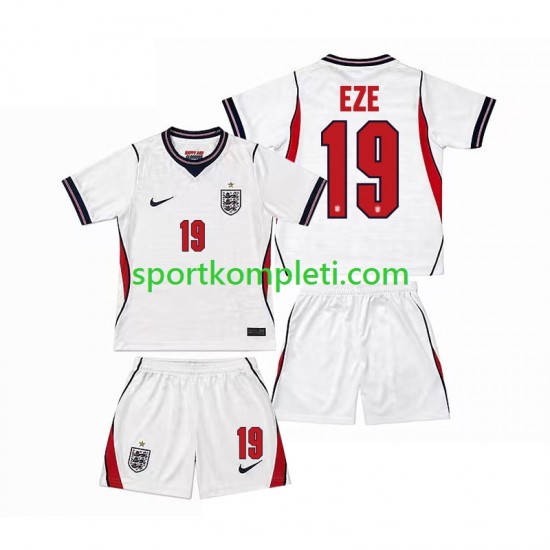 Engleska Djeca Domaći Nogometni Dres Eberechi Eze 19 World Cup 2026 Kratki Rukavi