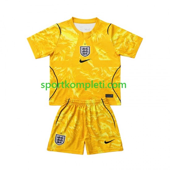 Engleska Vratar Djeca Četvrti Nogometni Dres World Cup 2026 Kratki Rukavi