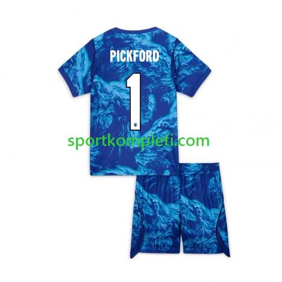 Engleska Vratar Djeca Treći Nogometni Dres Jordan Pickford 1 World Cup 2026 Kratki Rukavi