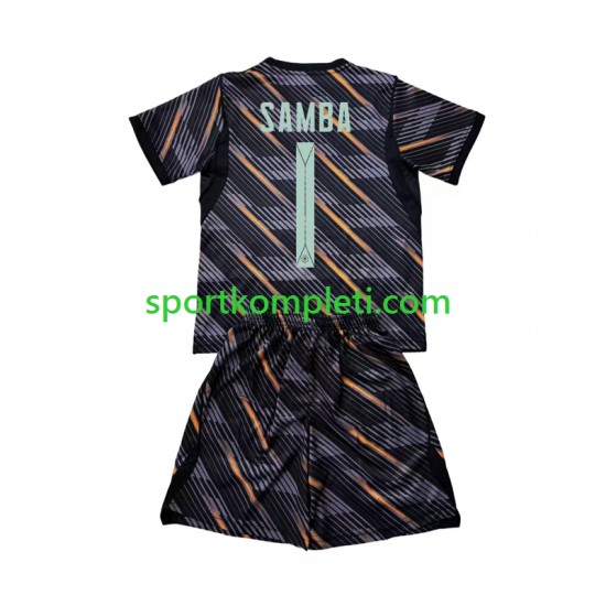 Francuska Vratar Djeca Domaći Nogometni Dres Brice Samba 1 World Cup 2026 Kratki Rukavi