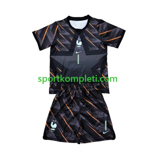 Francuska Vratar Djeca Domaći Nogometni Dres Brice Samba 1 World Cup 2026 Kratki Rukavi