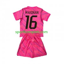 Francuska Vratar Djeca Gostujući Nogometni Dres Mike Maignan 16 World Cup 2026 Kratki Rukavi