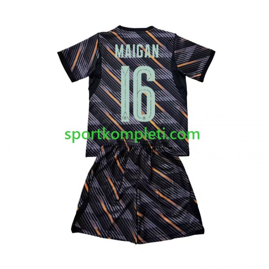 Francuska Vratar Djeca Domaći Nogometni Dres Mike Maignan 16 World Cup 2026 Kratki Rukavi