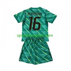 Francuska Vratar Djeca Treći Nogometni Dres Mike Maignan 16 World Cup 2026 Kratki Rukavi
