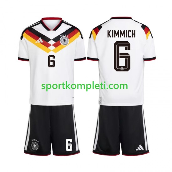Njemačka Djeca Domaći Nogometni Dres Joshua Kimmich 6 World Cup 2026 Kratki Rukavi