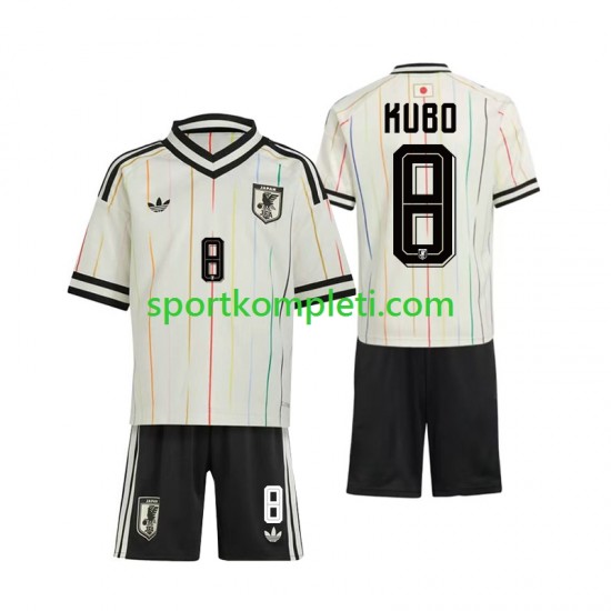 Japan Djeca Gostujući Nogometni Dres Kubo 8 World Cup 2026 Kratki Rukavi