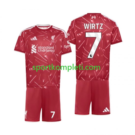 Liverpool Djeca Domaći Nogometni Dres Florian Wirtz 7 2026-2027 Kratki Rukavi