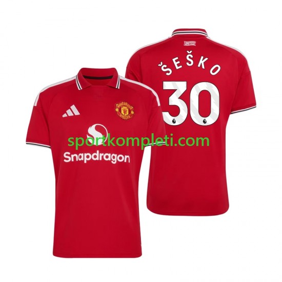 Manchester United Muškarci Domaći Nogometni Dres Benjamin Sesko 30 2026-2027 Kratki Rukavi