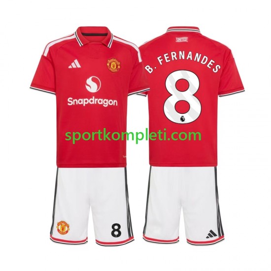 Manchester United Djeca Domaći Nogometni Dres Bruno Fernandes 8 2026-2027 Kratki Rukavi