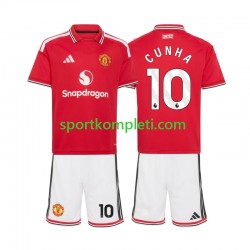 Manchester United Djeca Domaći Nogometni Dres Matheus Cunha 10 2026-2027 Kratki Rukavi