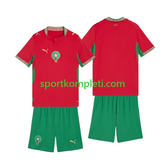 Maroko Djeca Domaći Nogometni Dres 2026 Kratki Rukavi