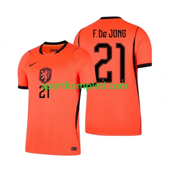 Nizozemska Muškarci Domaći Nogometni Dres Frenkie de Jong 21 World Cup 2026 Kratki Rukavi