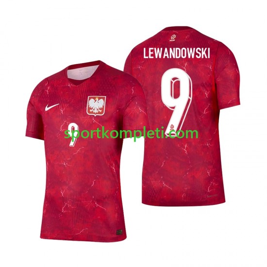 Poljska Muškarci Gostujući Nogometni Dres Robert Lewandowski 9 2026 Kratki Rukavi