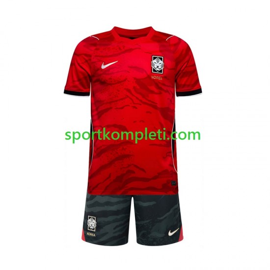 Južna Koreja Djeca Domaći Nogometni Dres World Cup 2026 Kratki Rukavi