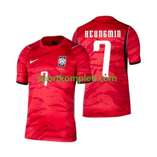 Južna Koreja Muškarci Domaći Nogometni Dres Son Heung-min 7 World Cup 2026 Kratki Rukavi