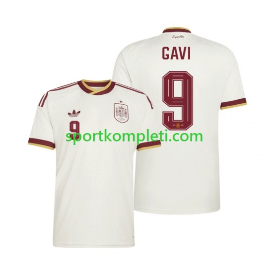 Španjolska Muškarci Gostujući Nogometni Dres Gavi 9 World Cup 2026 Kratki Rukavi