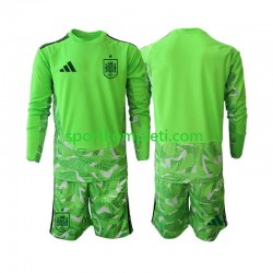 Španjolska Vratar Djeca Nogometni Dres 6th Green color World Cup 2026 Dugi Rukavi