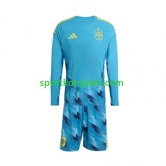 Španjolska Vratar Djeca Domaći Nogometni Dres World Cup 2026 Dugi Rukavi