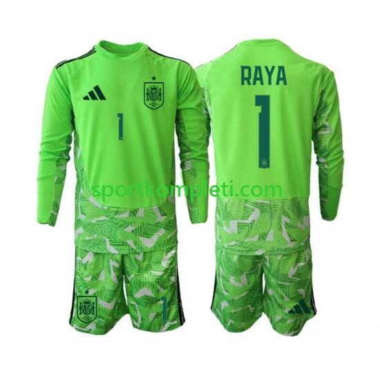 Španjolska Vratar Djeca Nogometni Dres David Raya 1 6th Green color World Cup 2026 Dugi Rukavi