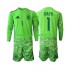 Španjolska Vratar Djeca Nogometni Dres David Raya 1 6th Green color World Cup 2026 Dugi Rukavi