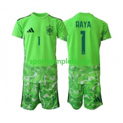 Španjolska Vratar Djeca Nogometni Dres David Raya 1 6th Green color World Cup 2026 Kratki Rukavi