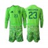 Španjolska Vratar Djeca Nogometni Dres Unai Simon 23 6th Green color World Cup 2026 Dugi Rukavi