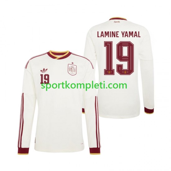 Španjolska Muškarci Gostujući Nogometni Dres Lamine Yamal 19 World Cup 2026 Dugi Rukavi