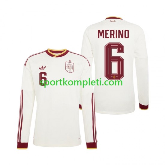Španjolska Muškarci Gostujući Nogometni Dres Mikel Merino 6 World Cup 2026 Dugi Rukavi