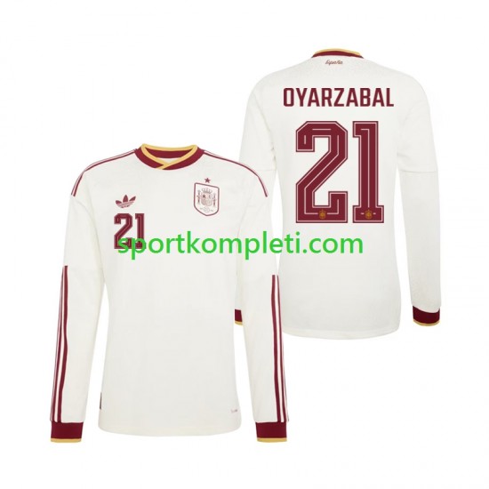 Španjolska Muškarci Gostujući Nogometni Dres Mikel Oyarzabal 21 World Cup 2026 Dugi Rukavi