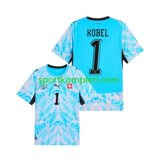 Švicarska Vratar Muškarci Domaći Nogometni Dres Gregor Kobel 1 World Cup 2026 Kratki Rukavi