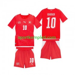 Švicarska Djeca Domaći Nogometni Dres Granit Xhaka 10 World Cup 2026 Kratki Rukavi