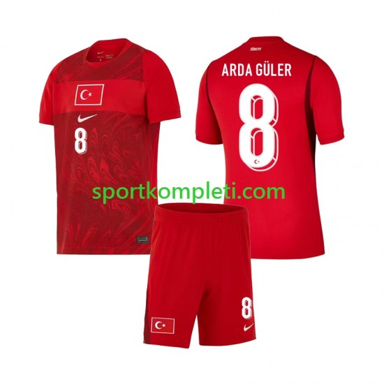 Turska Djeca Domaći Nogometni Dres Arda Guler 8 World Cup 2026 Kratki Rukavi