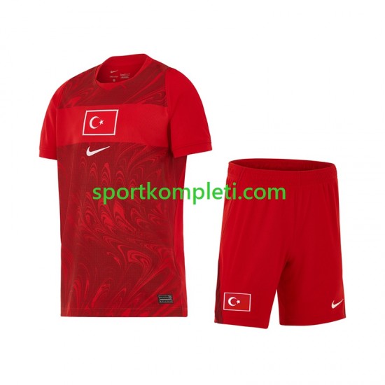 Turska Djeca Domaći Nogometni Dres World Cup 2026 Kratki Rukavi