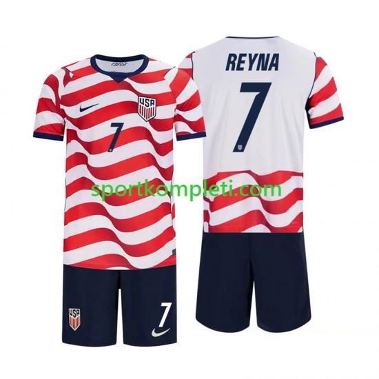 SAD Djeca Domaći Nogometni Dres Giovanni Reyna 7 World Cup 2026 Kratki Rukavi