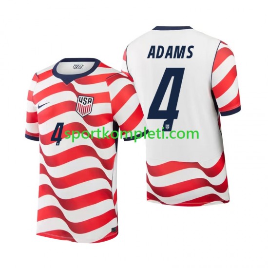 SAD Muškarci Domaći Nogometni Dres Tyler Adams 4 World Cup 2026 Kratki Rukavi