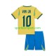 Brazil Djeca Domaći Nogometni Dres Vinicius Junior 10 World Cup 2026 Kratki Rukavi