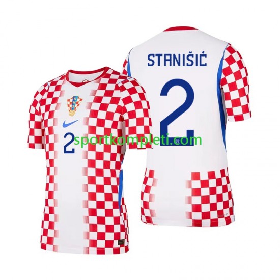Hrvatska Muškarci Domaći Nogometni Dres Josip Stanisic 2 World Cup 2026 Kratki Rukavi