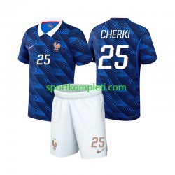 Francuska Djeca Domaći Nogometni Dres Rayan Cherki 25 World Cup 2026 Kratki Rukavi