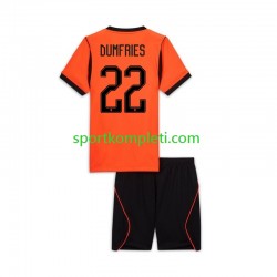 Nizozemska Djeca Domaći Nogometni Dres Denzel Dumfries 22 World Cup 2026 Kratki Rukavi